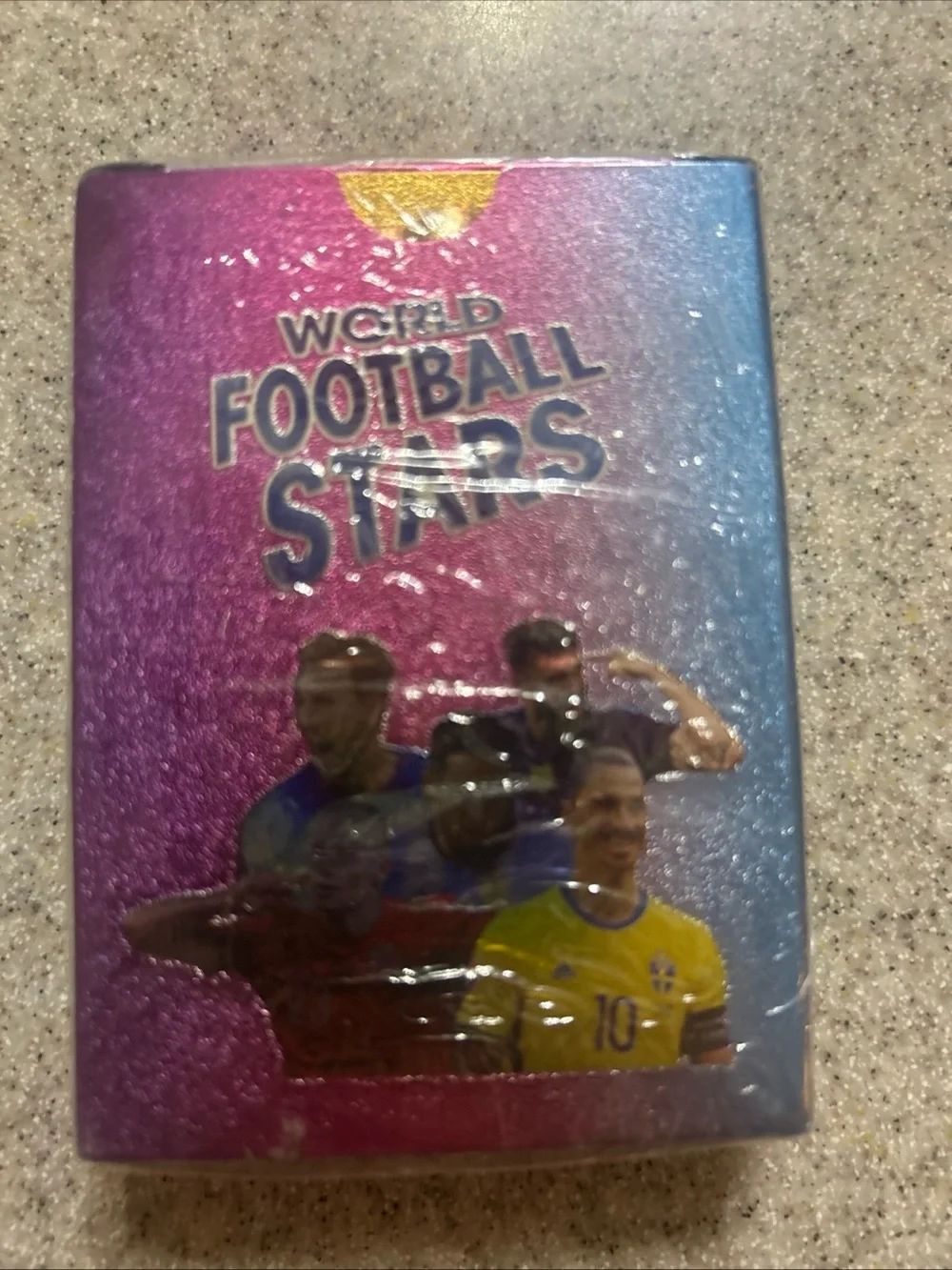 Pack of 55 World Football (Soccer) Stars Trading cards Rainbow Foil
